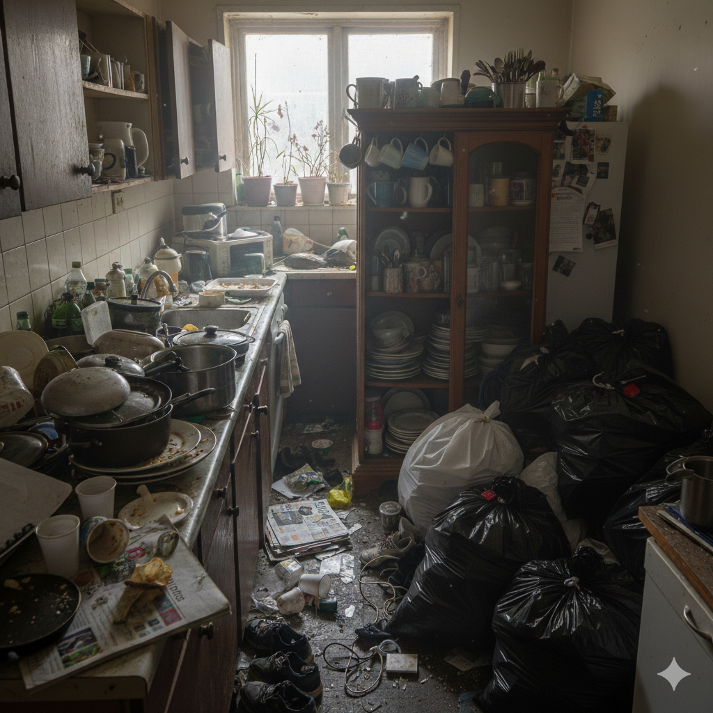 散らかった部屋のイメージ